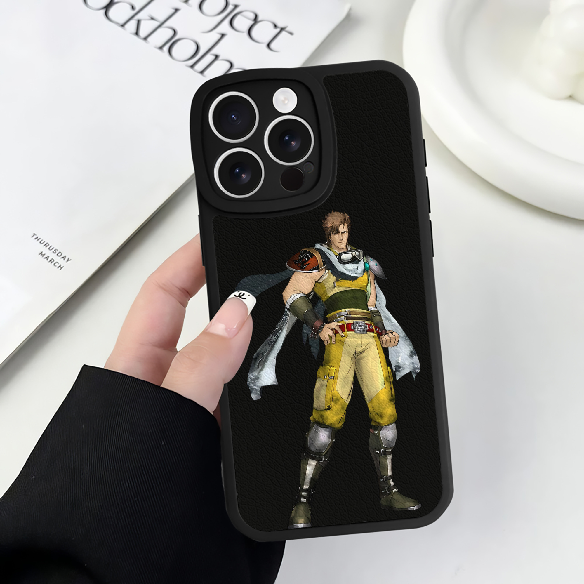 （画像用） 北斗の拳 Fist of the North Star 【iPhone 16シリーズ対応】シリコンスマホケース（レザー調） 材質：シリコン